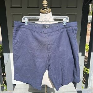 Ted Baker London Flat Navy Blue Shorts
